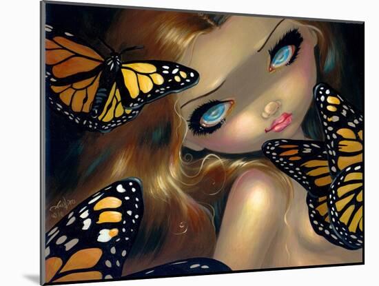 Nymph with Monarchs-Jasmine Becket-Griffith-Mounted Art Print