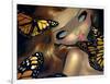 Nymph with Monarchs-Jasmine Becket-Griffith-Framed Art Print