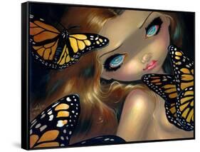 Nymph with Monarchs-Jasmine Becket-Griffith-Framed Stretched Canvas