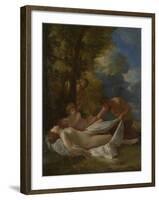 Nymph with Satyrs, Ca 1627-Nicolas Poussin-Framed Giclee Print