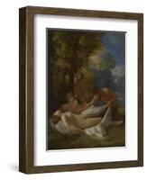 Nymph with Satyrs, Ca 1627-Nicolas Poussin-Framed Giclee Print