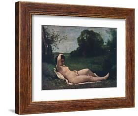 'Nymphe', 1859, (1937)-Jean-Baptiste-Camille Corot-Framed Giclee Print