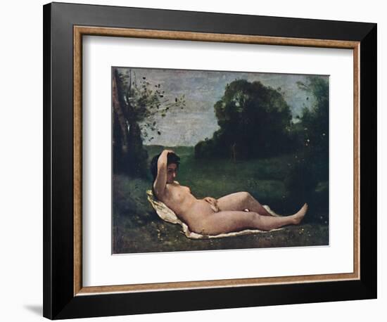 'Nymphe', 1859, (1937)-Jean-Baptiste-Camille Corot-Framed Giclee Print