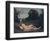 'Nymphe', 1859, (1937)-Jean-Baptiste-Camille Corot-Framed Giclee Print
