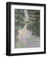 Nymphéas, 1907-Claude Monet-Framed Premium Giclee Print