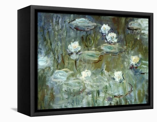 Nymphéas, 1910, (Ausschnitt)-Claude Monet-Framed Stretched Canvas