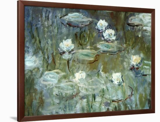 Nymphéas, 1910, (Ausschnitt)-Claude Monet-Framed Giclee Print