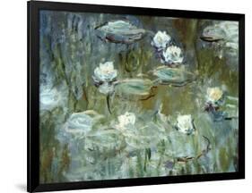 Nymphéas, 1910, (Ausschnitt)-Claude Monet-Framed Giclee Print