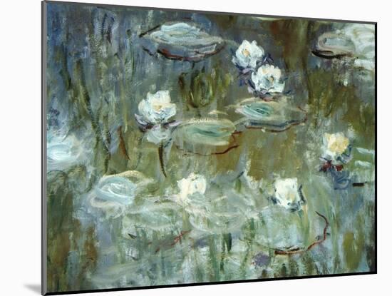 Nymphéas, 1910, (Ausschnitt)-Claude Monet-Mounted Premium Giclee Print