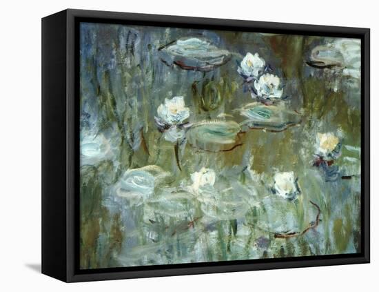 Nymphéas, 1910, (Ausschnitt)-Claude Monet-Framed Stretched Canvas