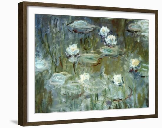 Nymphéas, 1910, (Ausschnitt)-Claude Monet-Framed Giclee Print