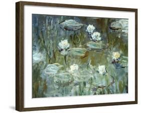 Nymphéas, 1910, (Ausschnitt)-Claude Monet-Framed Giclee Print