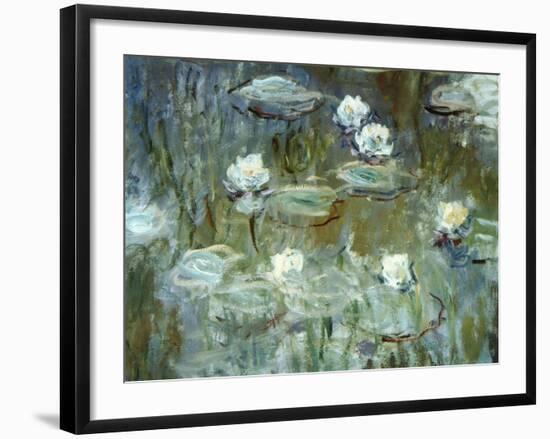 Nymphéas, 1910, (Ausschnitt)-Claude Monet-Framed Premium Giclee Print