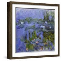 Nymphéas, 1913-Claude Monet-Framed Giclee Print