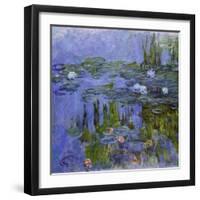 Nymphéas, 1913-Claude Monet-Framed Giclee Print