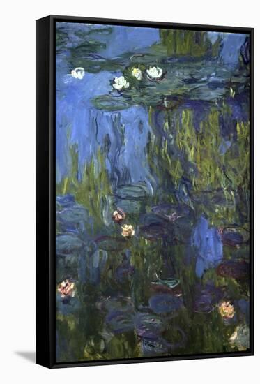 Nympheas, 1914-17-Claude Monet-Framed Stretched Canvas