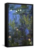 Nympheas, 1914-17-Claude Monet-Framed Stretched Canvas
