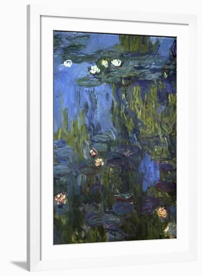 Nympheas, 1914-17-Claude Monet-Framed Giclee Print