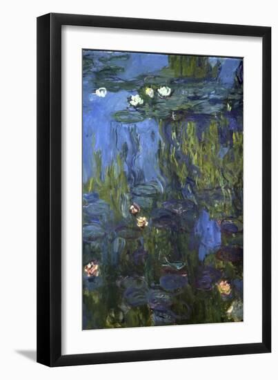 Nympheas, 1914-17-Claude Monet-Framed Giclee Print