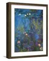Nympheas, 1914-17-Claude Monet-Framed Giclee Print