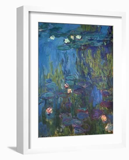 Nympheas, 1914-17-Claude Monet-Framed Giclee Print