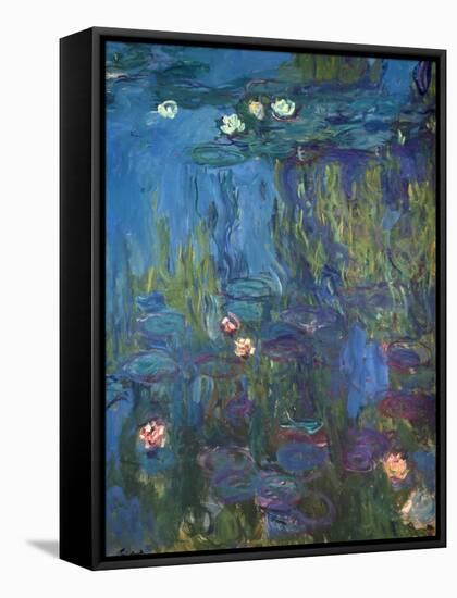 Nympheas, 1914-17-Claude Monet-Framed Stretched Canvas