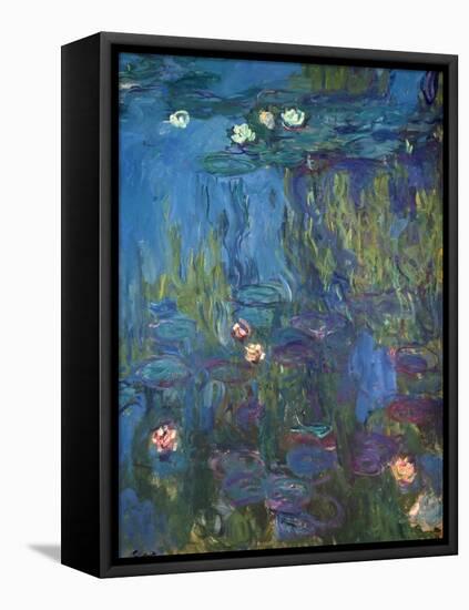 Nympheas, 1914-17-Claude Monet-Framed Stretched Canvas