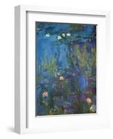 Nympheas, 1914-17-Claude Monet-Framed Giclee Print