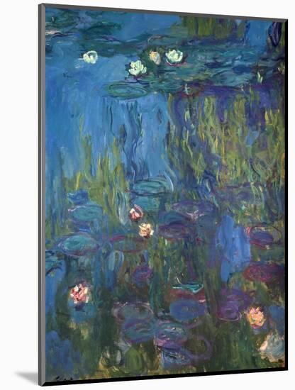 Nympheas, 1914-17-Claude Monet-Mounted Giclee Print