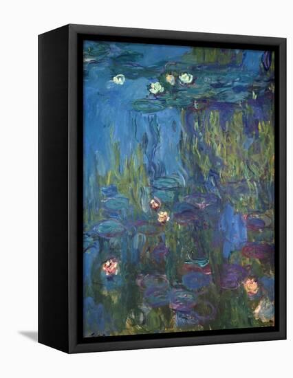 Nympheas, 1914-17-Claude Monet-Framed Stretched Canvas