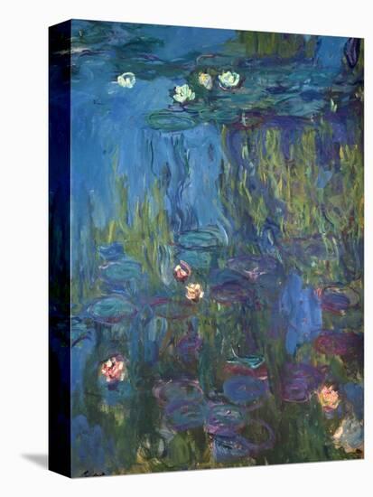 Nympheas, 1914-17-Claude Monet-Stretched Canvas