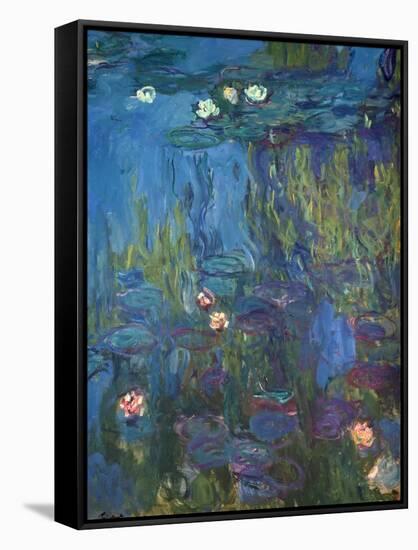 Nympheas, 1914-17-Claude Monet-Framed Stretched Canvas