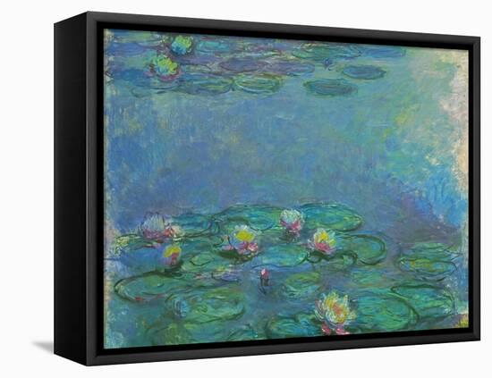 Nymphéas, 1914/1917-Claude Monet-Framed Stretched Canvas