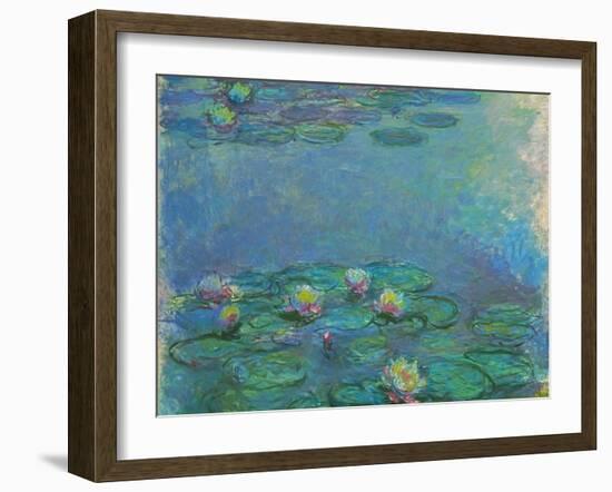 Nymphéas, 1914/1917-Claude Monet-Framed Giclee Print