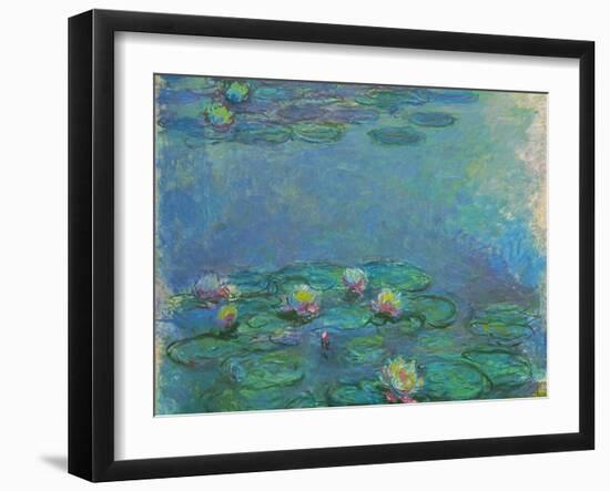 Nymphéas, 1914/1917-Claude Monet-Framed Giclee Print