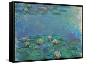 Nymphéas, 1914/1917-Claude Monet-Framed Stretched Canvas