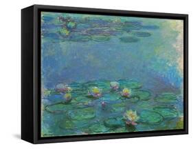 Nympheas, 1914/1917-Claude Monet-Framed Stretched Canvas