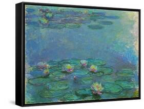 Nympheas, 1914/1917-Claude Monet-Framed Stretched Canvas