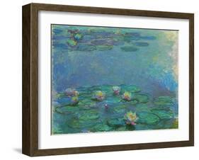 Nympheas, 1914/1917-Claude Monet-Framed Giclee Print