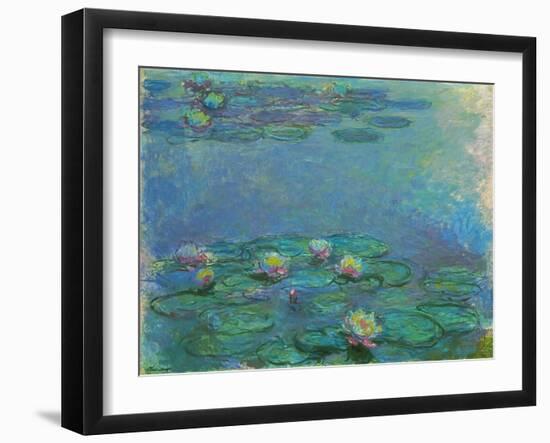 Nympheas, 1914/1917-Claude Monet-Framed Giclee Print