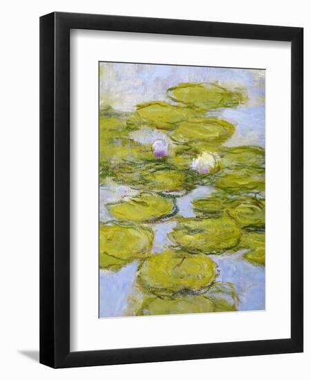 Nympheas, 1916-19 (Detail)-Claude Monet-Framed Premium Giclee Print