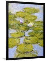 Nympheas, 1916-19 (Detail)-Claude Monet-Framed Giclee Print