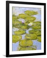 Nympheas, 1916-19 (Detail)-Claude Monet-Framed Giclee Print