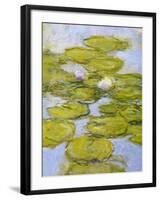 Nympheas, 1916-19 (Detail)-Claude Monet-Framed Giclee Print