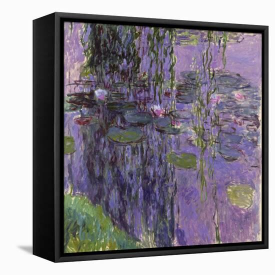 Nympheas, 1916-19-Claude Monet-Framed Stretched Canvas