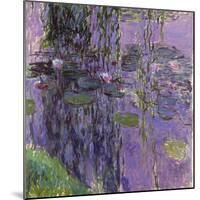 Nympheas, 1916-19-Claude Monet-Mounted Premium Giclee Print