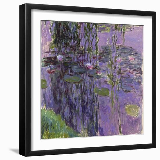 Nympheas, 1916-19-Claude Monet-Framed Giclee Print