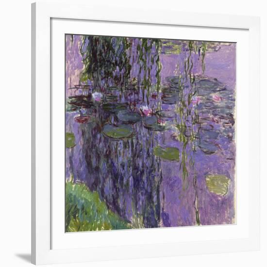 Nympheas, 1916-19-Claude Monet-Framed Giclee Print