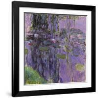 Nympheas, 1916-19-Claude Monet-Framed Giclee Print