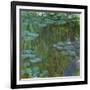 Nympheas a Giverny-waterlilies at Giverny,1918-Claude Monet-Framed Giclee Print